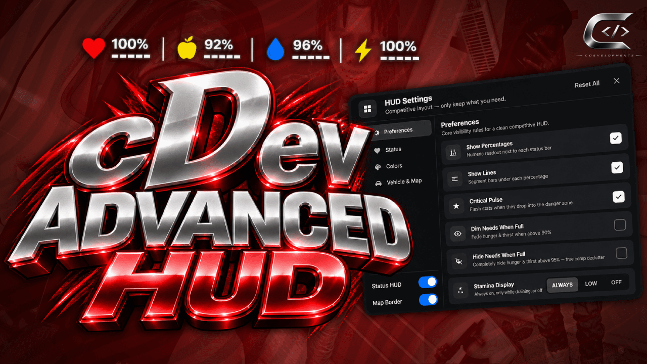 cDev Hud - Modern Minimal Hud